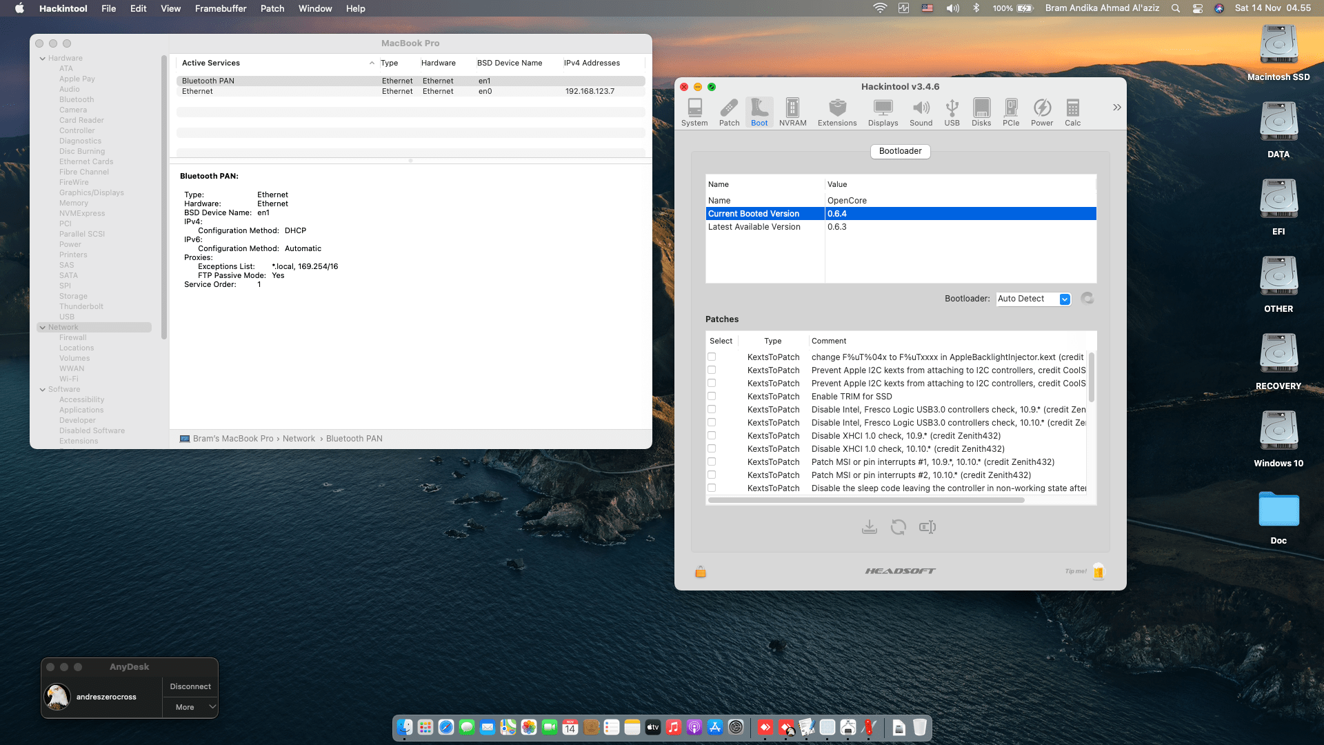 HP Pavilion X360 14 BA164TX [KabyLake R   Intel UHD 620 + I2C]   OpenCore 8